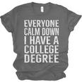 Everyone Calm Down College Degree Graduation T-Shirt Unisex Jersey T-Shirt