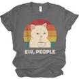 Ew People Introvert Cat Lover Crazy Colorful Cat Lady Unisex Jersey T-Shirt