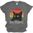 Ew People Introvert Cat Lover Cat Lady Vintage Unisex Jersey T-Shirt