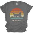Ew People Retro Cat Cat Lover Introvert Unisex Jersey T-Shirt
