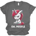 Ew People Unicorn Sarcastic Humor Introvert Unisex Jersey T-Shirt