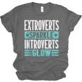 Extroverts Sparkle Introverts Glow Introvert Unisex Jersey T-Shirt