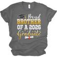 Family Graduation Party Proud Brother Of A 2026 Graduate Unisex Jersey T-Shirt