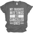 My Favorite Meetings Are Cancelled Ones Introvert Unisex Jersey T-Shirt My Favorite Meetings Are Cancelled Ones Introvert Unisex Jersey T-Shirt