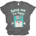 Floppy Disk Retro Tech Nostalgia Old School Computing Humor Unisex Jersey T-Shirt