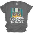 Floppy Disk Retro Tech Nostalgia Old School Computing Humor Unisex Jersey T-Shirt