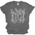 Floral Surgical Tech Surgery Medical Med School Graduation Unisex Jersey T-Shirt