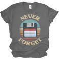 Never Forget Retro Diskette Nostalgia Vintage Unisex Jersey T-Shirt