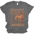 Fox Red Labrador Retriever Introvert Foxred Lab Unisex Jersey T-Shirt