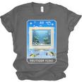 Frutiger Aero Aesthetic Tech Computer Aquarium Tarot Card Unisex Jersey T-Shirt
