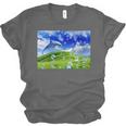 Frutiger Aero Dolphin Meadow Aesthetic Y2k 2000s Ironic Unisex Jersey T-Shirt