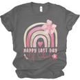 Fun Happy Last Day Of School Girl Student Graduation Rainbow Unisex Jersey T-Shirt