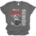 Fun Trendy UFO Sloth Graduation Class Of 2024 Senior Unisex Jersey T-Shirt