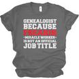 Genealogist Miracle Worker Genealogy Graduation Unisex Jersey T-Shirt