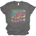 This Girl Just Wants To Be Left Alone Retro Nostalgia Unisex Jersey T-Shirt