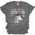 Girls Class Of 2029 Magical Unicorn Graduation Cap Unisex Jersey T-Shirt