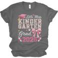 Girls Little Miss Kindergarten Grad 2025 Coquette Graduation Unisex Jersey T-Shirt