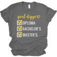 Goal Digger Inspirational Quotes Master's Degree Graduation Unisex Jersey T-Shirt