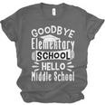 Goodbye Elementary School Graduation Hello Middle School Unisex Jersey T-Shirt