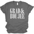 Grad And Boujee Graduation High School College Fun Unisex Jersey T-Shirt