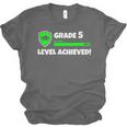 Grade 5 Level Achieved Video Gamer 5th Grade Graduation Unisex Jersey T-Shirt