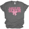 Graduate 2025 Class Of 2025 Senior Coquette Bow Graduation Unisex Jersey T-Shirt