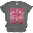 Graduate 2025 For Senior 2025 Graduation Coquette Pink Bow Unisex Jersey T-Shirt