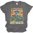 Graduation 2nd Grade Monster Truck Boys I Crushed Grad Unisex Jersey T-Shirt
