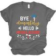 Graduation Bye Elementary Hello Middle School Graduate Unisex Jersey T-Shirt