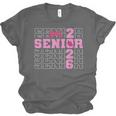 Graduation Class Of 2026 Senior 2026 Pink Bow Coquette Unisex Jersey T-Shirt