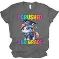 Graduation I Crushed 2nd Grade Unicorn Girls Grad Magical Unisex Jersey T-Shirt