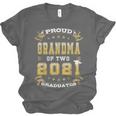 Graduation Proud Grandma Of Two 2021 Graduates High School Unisex Jersey T-Shirt