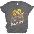 Graduation Rollin' Outta Preschool Monster Truck Boys Pre-K Unisex Jersey T-Shirt