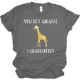 Graduation Shirt You Bet Giraffe I Graduated Pun Unisex Jersey T-Shirt