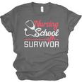 Graduation Shirt For Nurses Nursing School Survivor Tee Unisex Jersey T-Shirt