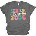 Groovy Senior Class Of 2026 My Last First Day Graduation 26 Unisex Jersey T-Shirt