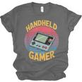 Handheld Gamer Retro Portable Console Nostalgia Unisex Jersey T-Shirt Handheld Gamer Retro Portable Console Nostalgia Unisex Jersey T-Shirt