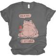 Hang In There It Gets Worse Introverts Anti Valentines Day Unisex Jersey T-Shirt