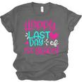 Happy Last Day Of First 1st Grade Teacher Student Graduation Unisex Jersey T-Shirt