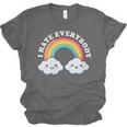 I Hate Everybody Rainbow Sarcastic Grumpy Introvert Unisex Jersey T-Shirt I Hate Everybody Rainbow Sarcastic Grumpy Introvert Unisex Jersey T-Shirt