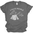 I Hate People Introvert Sarcastic I Love Camping Unisex Jersey T-Shirt I Hate People Introvert Sarcastic I Love Camping Unisex Jersey T-Shirt