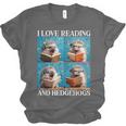 Hedgehog Love Reading And Hedgehogs Child Book Lover Unisex Jersey T-Shirt