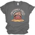 Hermit Crab Saying Emotionally Shelled Introvert Humor Unisex Jersey T-Shirt