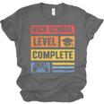 High School Level Complete Class Of 2024 Senior Graduation Unisex Jersey T-Shirt