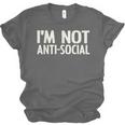 I'm Not Anti-Social I Introvert Unisex Jersey T-Shirt