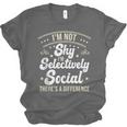 I'm Not Shy Selectively Social Introverted Anti Social Unisex Jersey T-Shirt