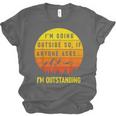 I'm Outstanding Retro Introvert Mountain Trip Lover Unisex Jersey T-Shirt