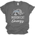 Indoor Cat Energy Raccoon Introvert Anti Social Mascot Unisex Jersey T-Shirt Indoor Cat Energy Raccoon Introvert Anti Social Mascot Unisex Jersey T-Shirt