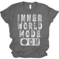Inner World Mode On Introvert Saying Unisex Jersey T-Shirt