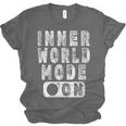 Inner World Mode On Introvert Saying Unisex Jersey T-Shirt